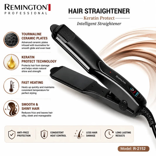 Keratin Protect Hair Straightener Tourmaline Ceramic Plates Model R-2152