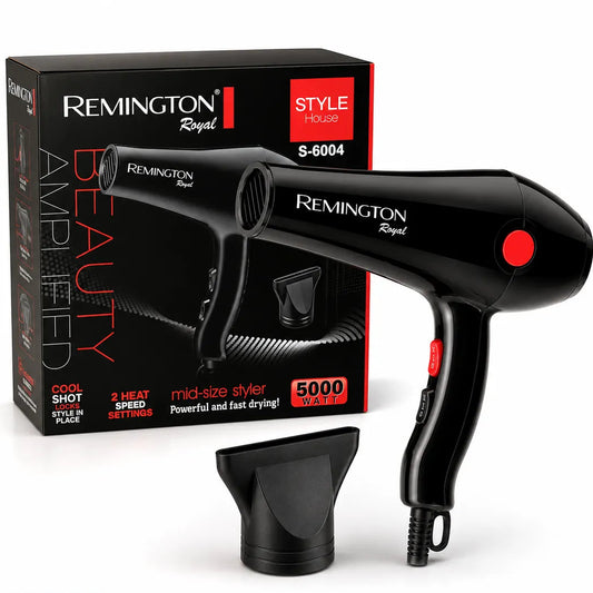 Professional Hair Dryer 5000W | Fast Drying | 2 Heat & 2 Speed Settings | Model S-6004