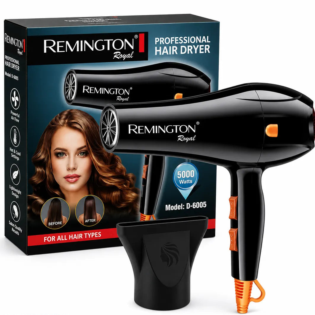 Remington D-6005 Professional Hair Dryer 5000W Standard Size