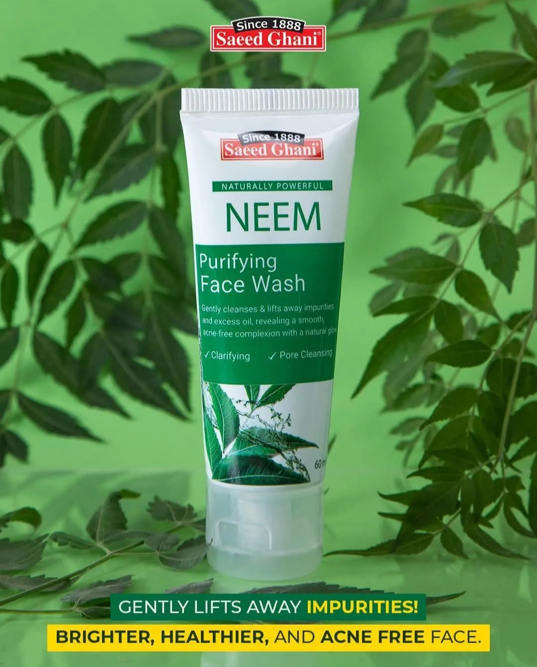 High Quality Neem Face Wash 60ml Acne Scar Remover