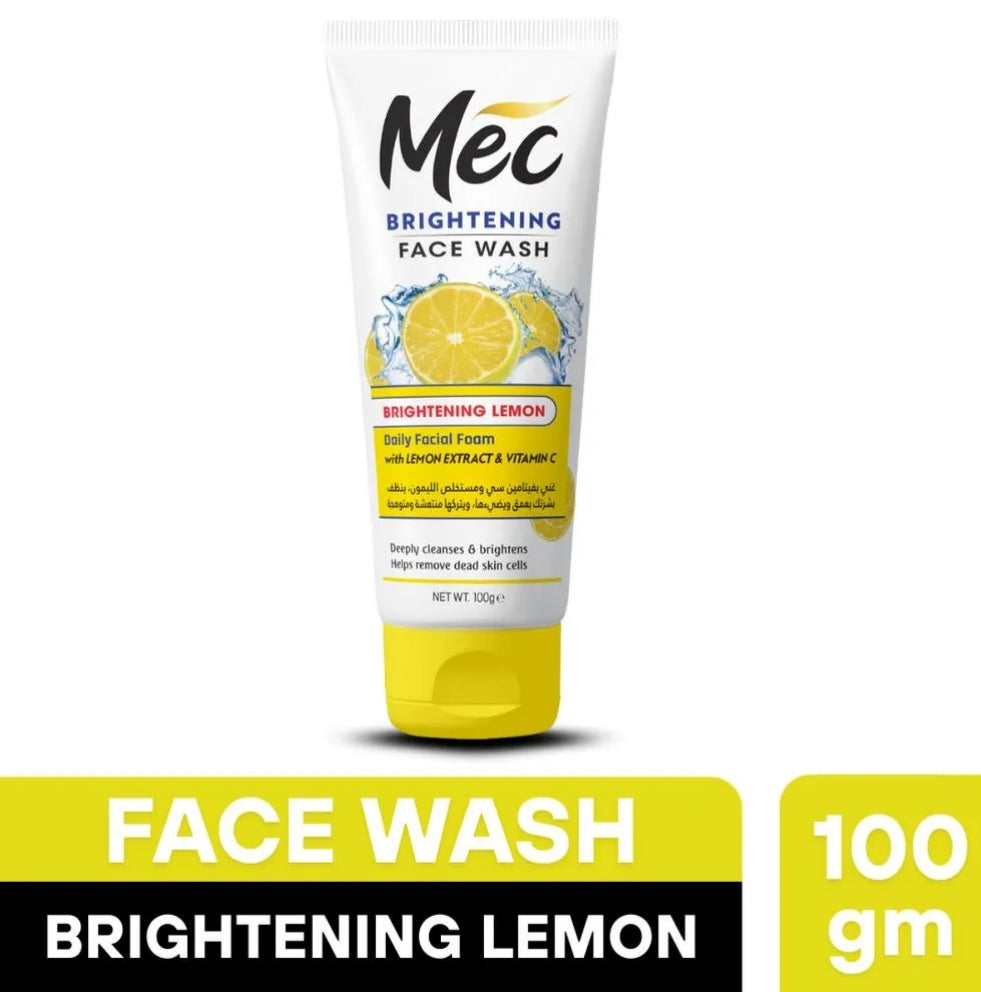 Mec Brightening Lemon Face Wash 100gm
