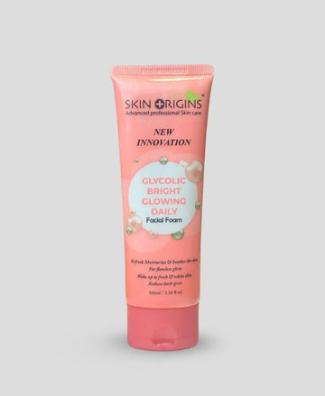 Skin Orgins Glycolic Bright Facial Foam120ml All Skin Types Whitening
