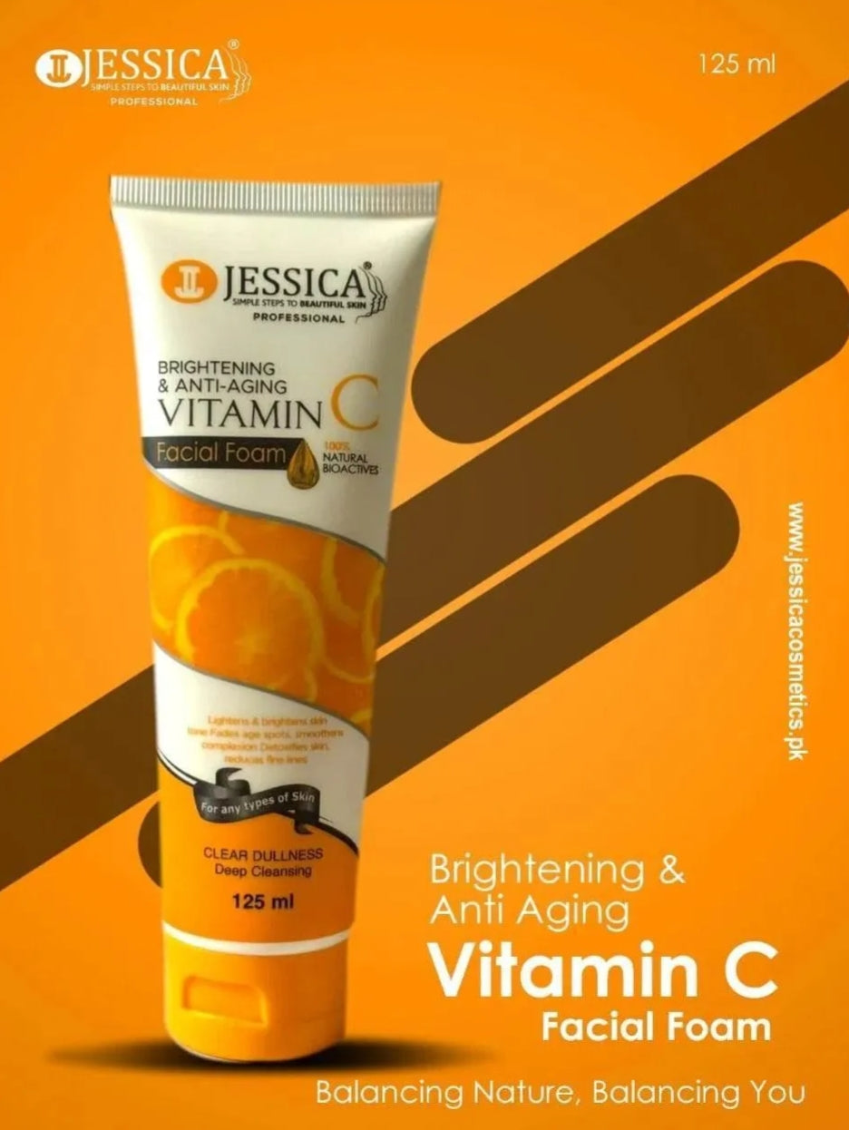 Jessica Vitamin C Face Wash 125ml Brightening Anti Aging