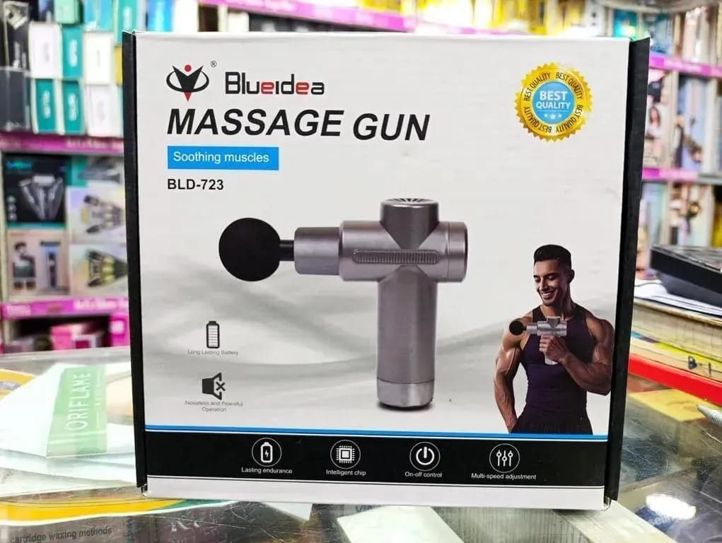 Professional Salon Quality Massage Gun BLD-723 | Adjustable 6 Speed Muscle Massager | Deep Tissue Portable Body Massager | USB Rechargeable