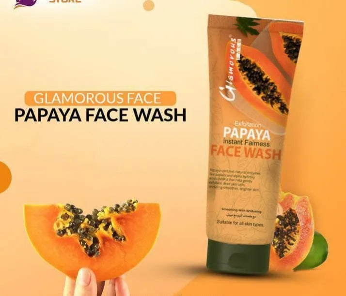 Glamorous Papaya Face Wash100ml Brightening Exfoliator