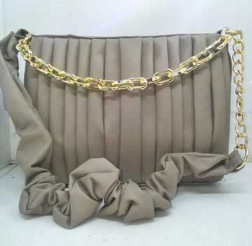 Stylish Girls Letter Patch & Chain Decor Bucket Bag for Girls/Womens