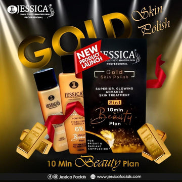 Jessica 24K Gold 2 in 1 Skin Polish For Glowing Skin - 120 Ml