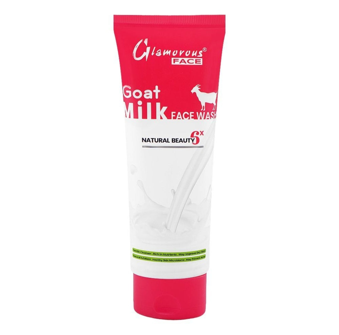 Glamourous Face Natural Beauty 6x Goat Milk Face Wash, For Dry Skin, 100g, GF-1028
