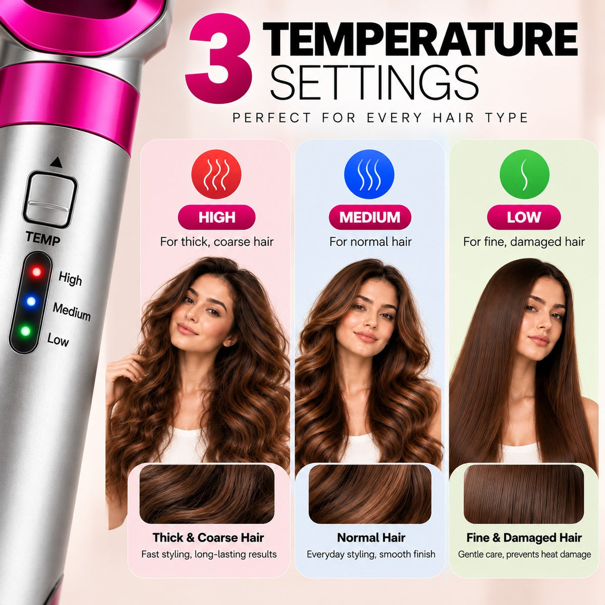 5-in-1 Professional Hair Styler & Auto Curler