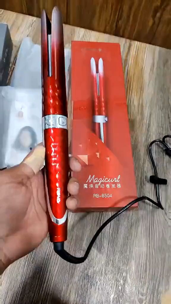 RIWA Magicurl RB-8504 Automatic Hair Curler | 360° Auto Rotating Curling Iron | Ceramic Technology | Salon-Style Curls | 220V