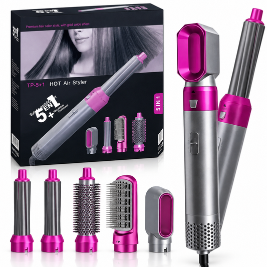 5-in-1 Professional Hair Styler & Auto Curler