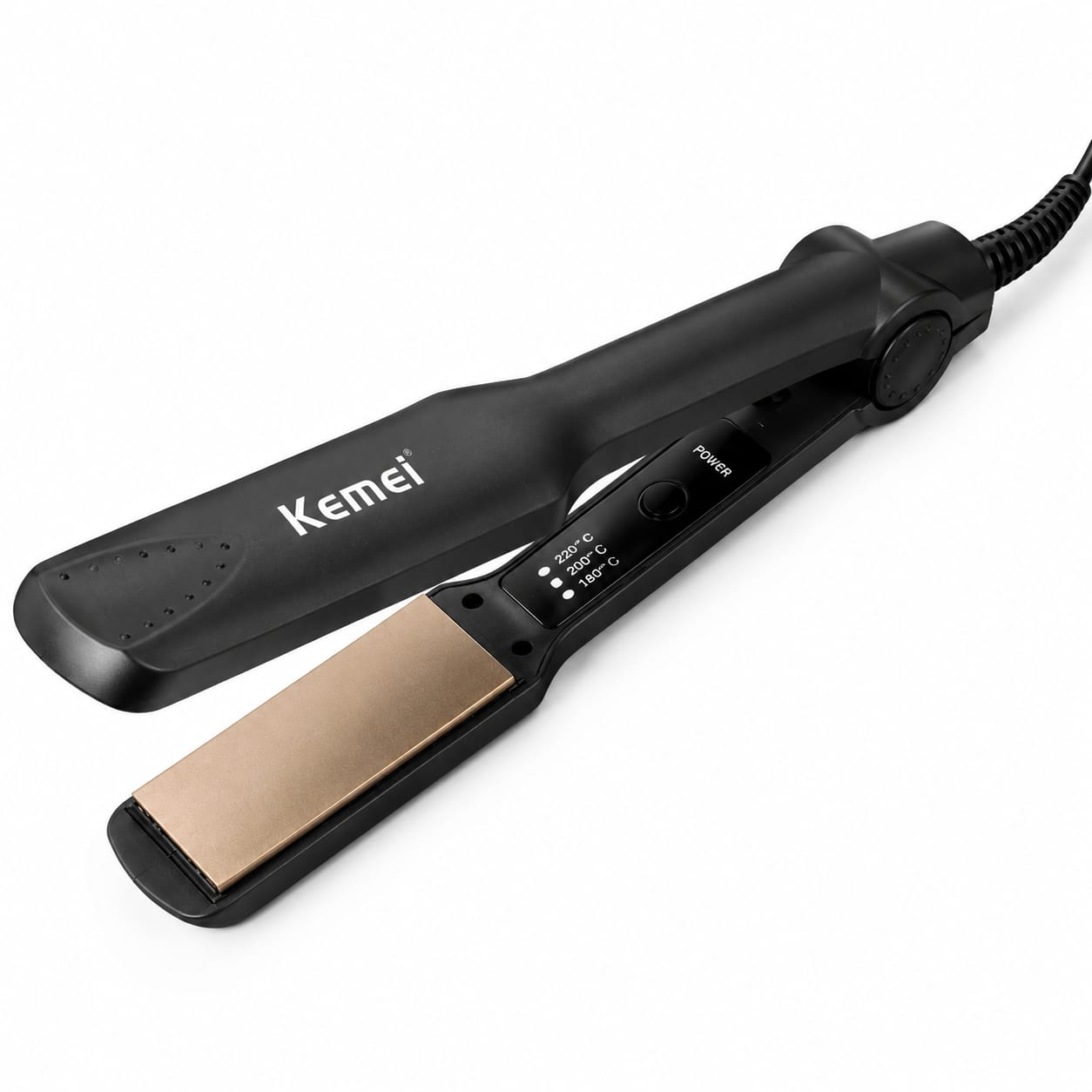 Kemei KM-329 Professional Ceramic Hair Straightener | 220°C Fast Heat | Salon Smooth Hair in 30 Seconds | Premium Styling Tool